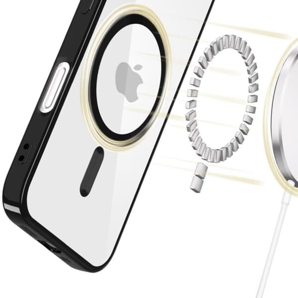 iPhone Air -kuori MagSafe Transparent / black Iphone Air