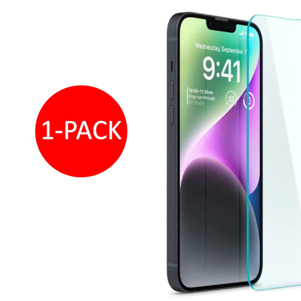 iPhone 14 Skärmskydd Härdat Glas Premium 1-pack transparent