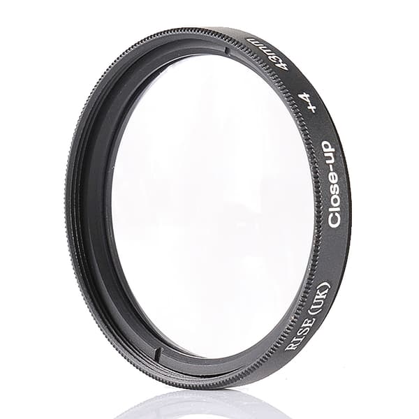 43mm +4 close up- / makro- / närbildsfilter svart
