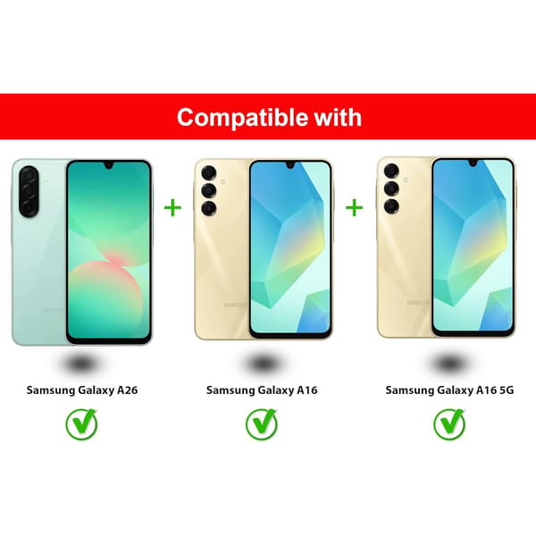 3-Pack Samsung Galaxy A26 Skärmskydd Härdat Glas Premium