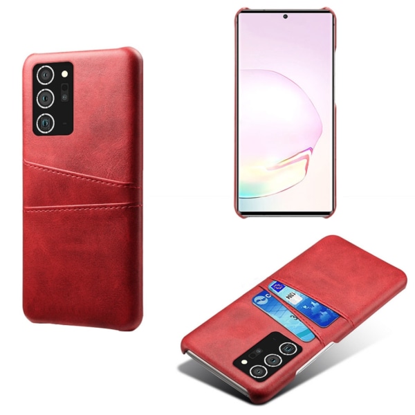 Samsung Note20 Ultra Cover Cover -kotelon suojakotelo - luottokortti - Punainen Note20 Ultra