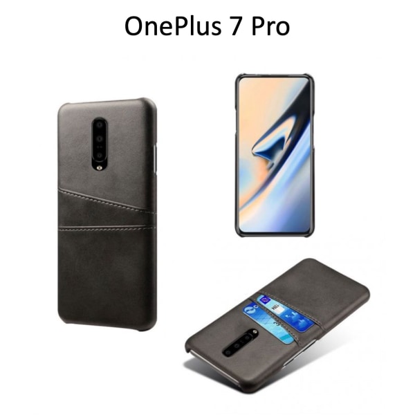 OnePlus 6/6T/7/7Pro/7T/7TPro/8/8T/8Pro skal kort fodral svart - Svart OnePlus 7T Pro