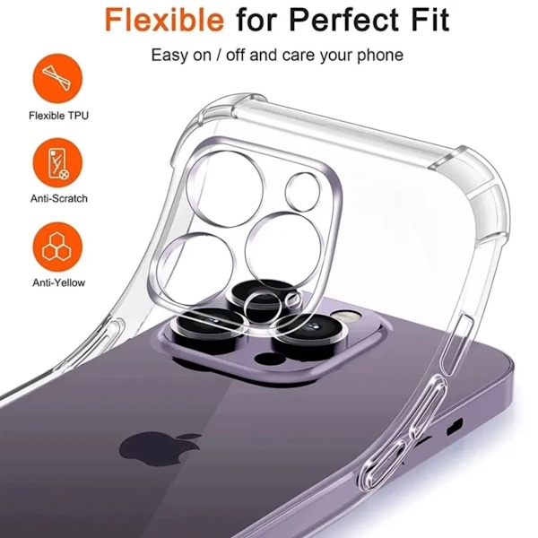 Iphone 16 Pro Max skal etui Army V3 Transparent