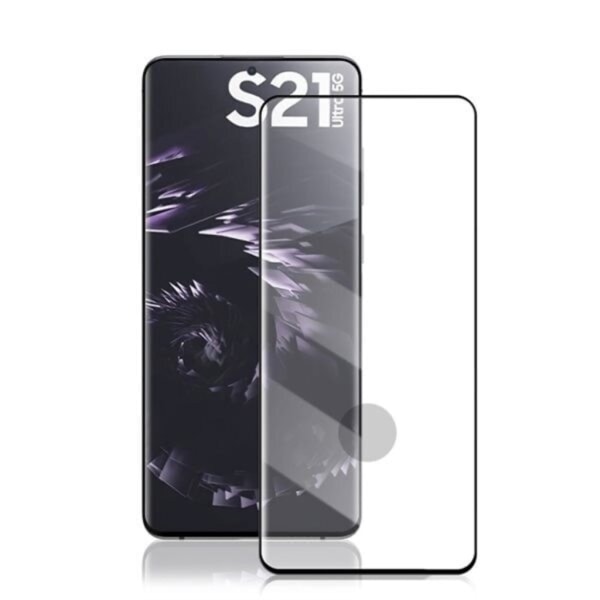Samsung S21 Ultra Näytönsuoja 9H Sopii Shell Case -kuulokkeisiin - Transparent Samsung S21 Ultra