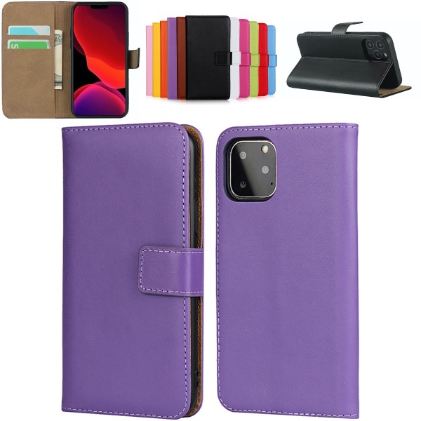 iPhone 11 Pro plånboksfodral plånbok fodral skal skydd lila - Lila iPhone 11 Pro