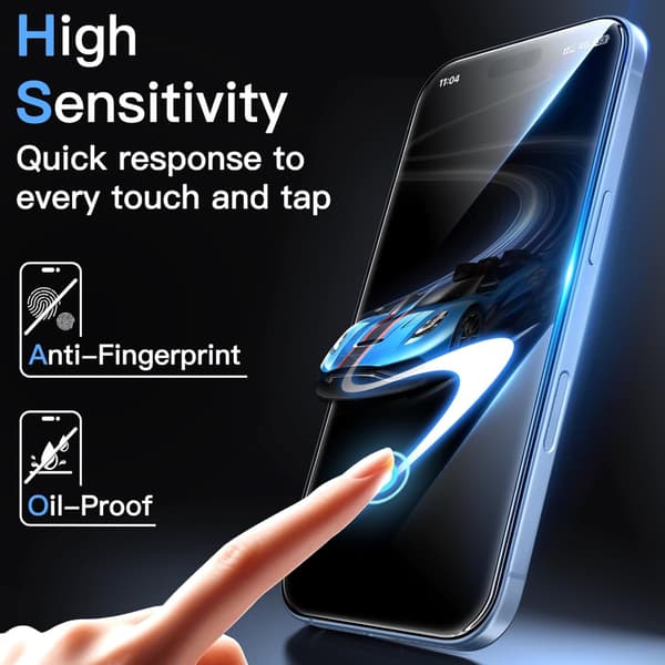 Iphone 17 karkaistu lasinen premium-näytönsuoja, 1 kpl Transparent