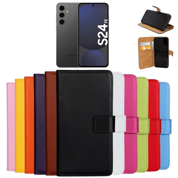 Samsung Galaxy S24 FE pung etui kortholder - Lilla SAMSUNG S24 FE