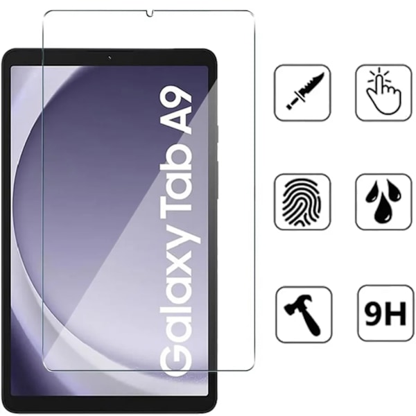 Samsung Galaxy Tab A9 skärmskydd härdat glas 9H  