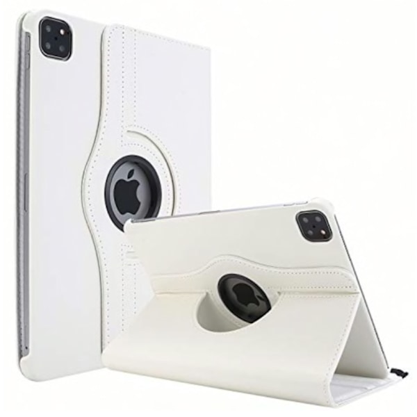 Beskyttelse 360° rotation iPad Pro 12.9 2018/2020 gen 3/4 etui - Hvid iPad Pro 12.9 gen 3/4 2018/2020