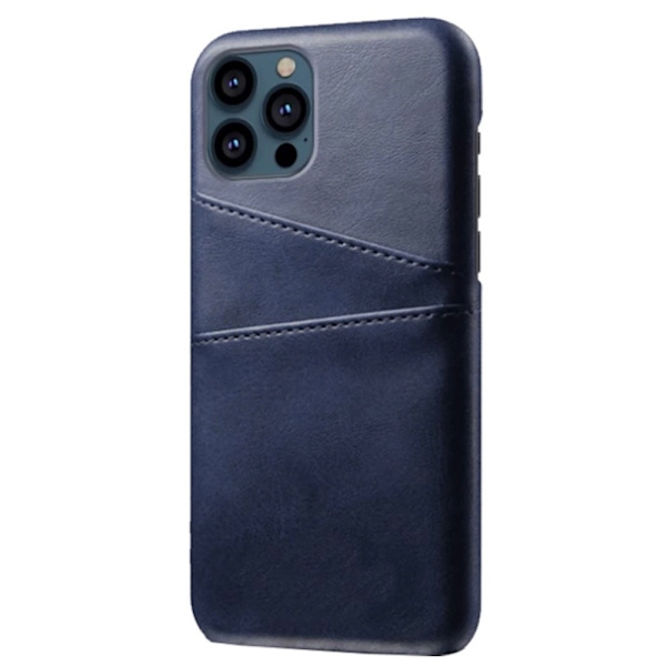 Kortholder til iPhone 14 Pro - Etui til mobiltelefon med plads til kort og oplader Blue iPhone 14 Pro
