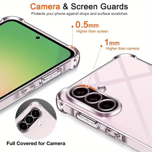 Samsung Galaxy A56 skal fodral Army V3 - Transparent Samsung A56