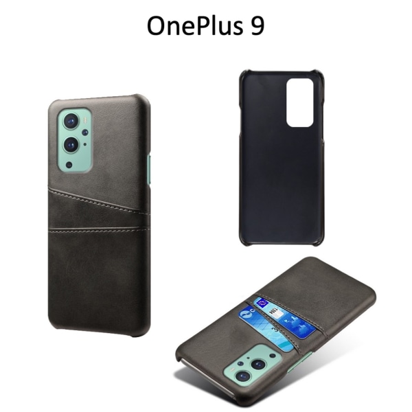 Korttipidike OnePlus 9 -kuorinen mobiilikuoren reikä laturikuulokkeille - Black OnePlus 9 5G