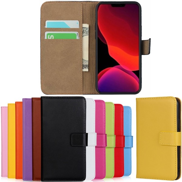 iPhone 13 Pro Max plånboksfodral plånbok fodral skal kort gul - Gul iPhone 13 Pro Max