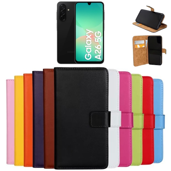Samsung Galaxy A26 pung etui mobilcover - VÆLG: Orange  