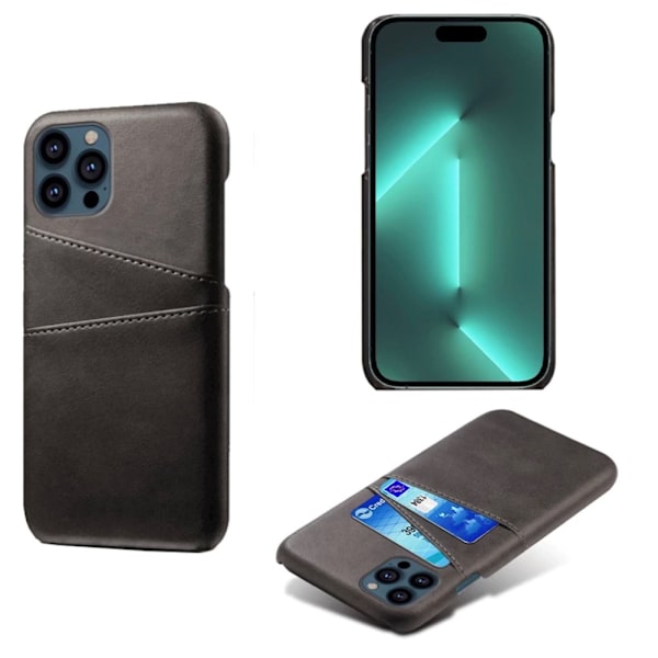 Kortholder til iPhone 15 Pro Max - Etui med plads til kort Lyserød iPhone 15 Pro Max