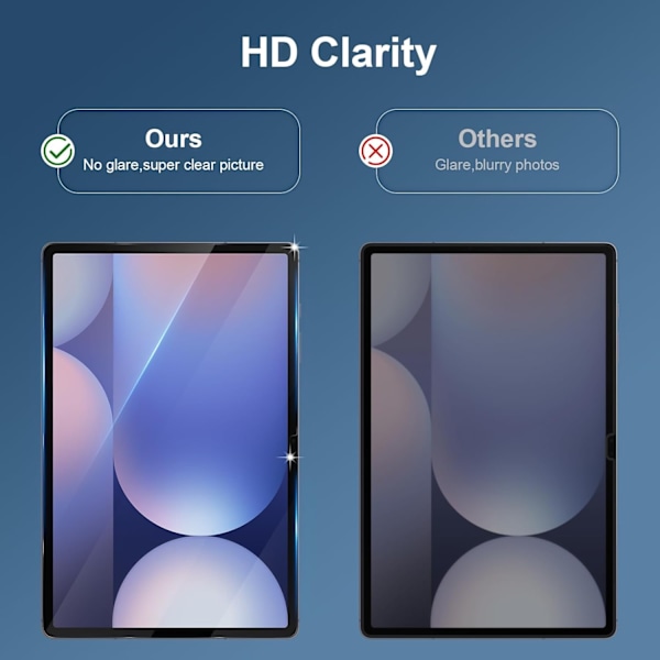 Samsung Galaxy Tab S10+ Plus skärmskydd härdat glas 9H transparent  
