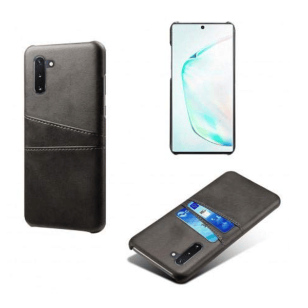 Samsung Galaxy Note 10 skal mobilskal hål åt laddare hörlurar - Svart Note10