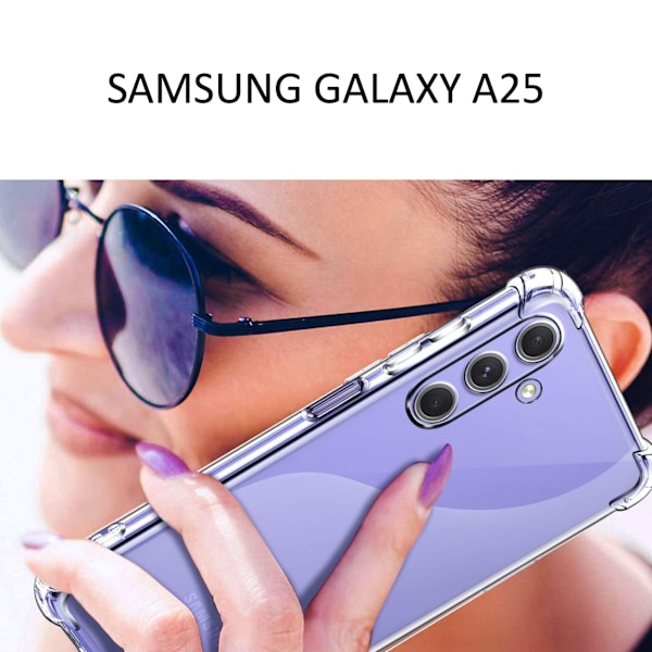 Samsung Galaxy A25 skal Army V3 - gennemsigtig Samsung Galaxy A25