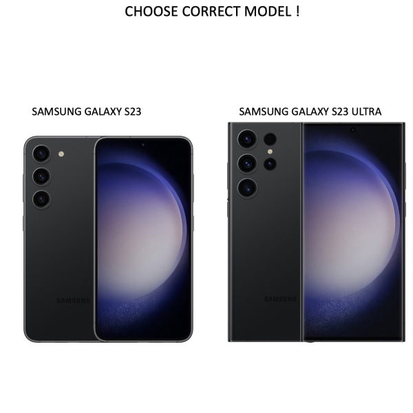 Samsung Galaxy S23/S23Ultra skal fodral slot - VÄLJ:   SAMSUNG S23 ULTRA