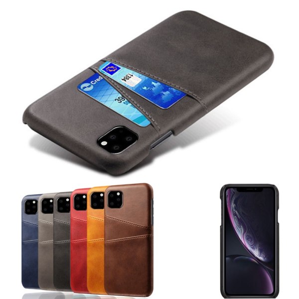 Korthållare Iphone 11 Pro skal mobilskal hål laddare hörlurar - Ljusbrun / beige iPhone 11 Pro