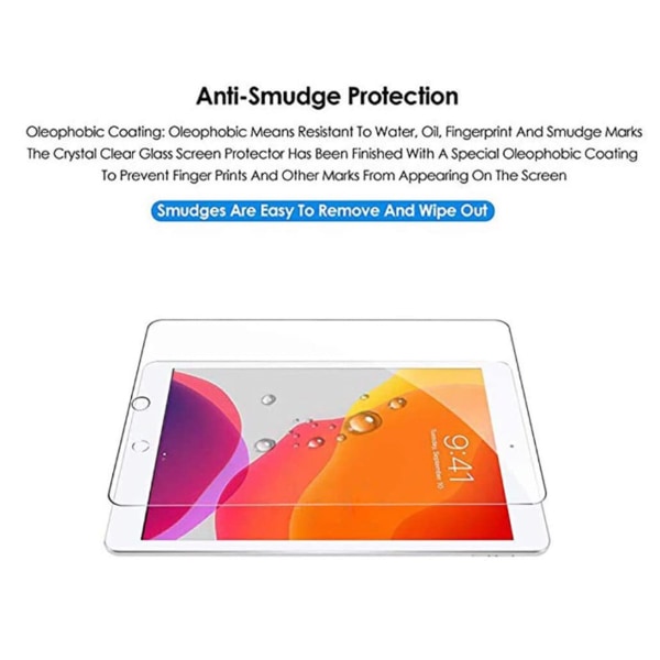 iPad 9.7 gen6 2018 skärmskydd härdat glas 0,3 mm 9H transparent  