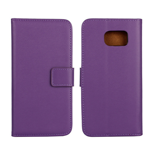 Samsung Galaxy Note9/Note8/J6 plånbok skal fodral skydd skinn - Cerise Galaxy Note 9