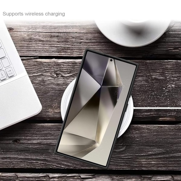 Samsung Galaxy S24/S24FE/S24ULTRA mobilcover silikone / TPU - SORT Samsung S24 ULTRA