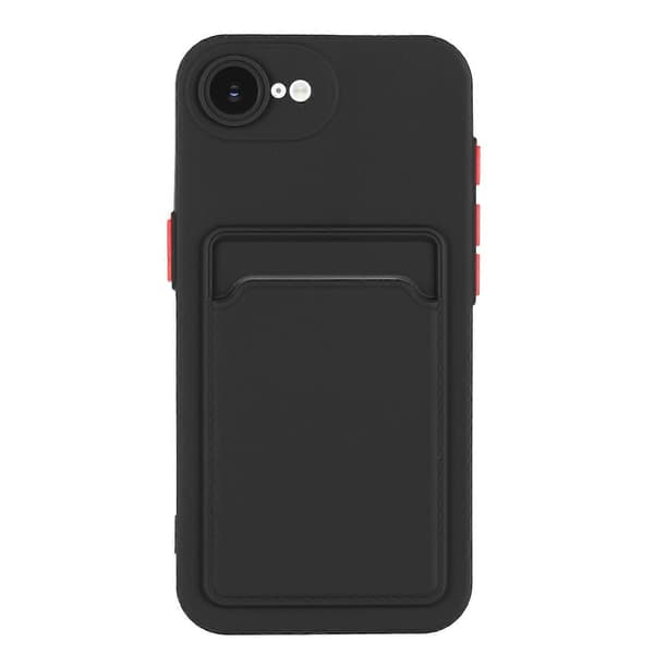 Mobilcover til iPhone 17e cover kortholder slot sort sort