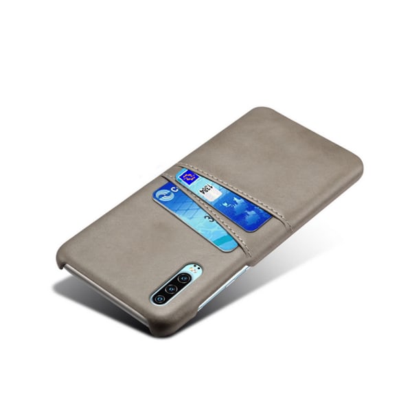 Kortholder Huawei P30 cover mobil cover hul til oplader hovedtelefoner - Brown