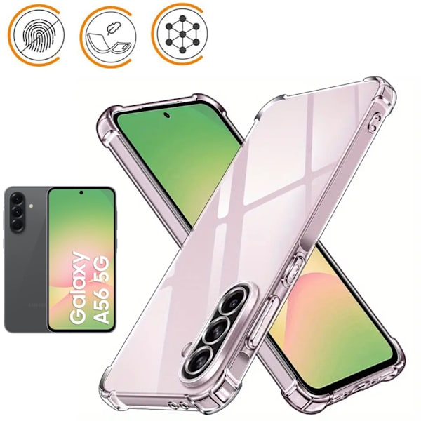 Samsung Galaxy A56 skal fodral Army V3 - Transparent Samsung A56
