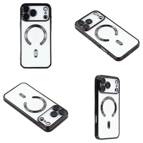 iPhone 17 Pro -kuori MagSafe Transparent / black Iphone 17 Pro