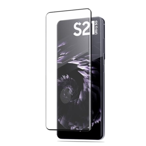 Samsung S21 Ultra Näytönsuoja 9H Sopii Shell Case -kuulokkeisiin - Transparent Samsung S21 Ultra