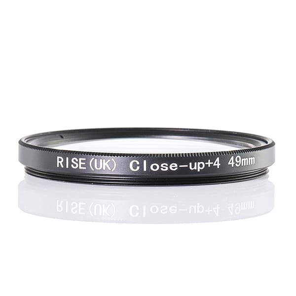 49 mm +4 close up- / makro- / närbildsfilter Svart