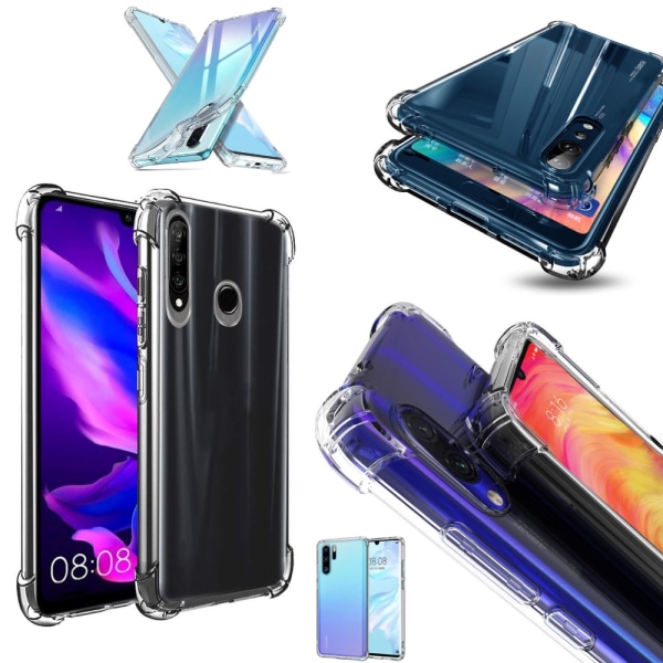 Huawei P20/P30/P40 Pro/Lite kuori matkapuhelinkuori kotelo suoja Army - Transparent Huawei P30