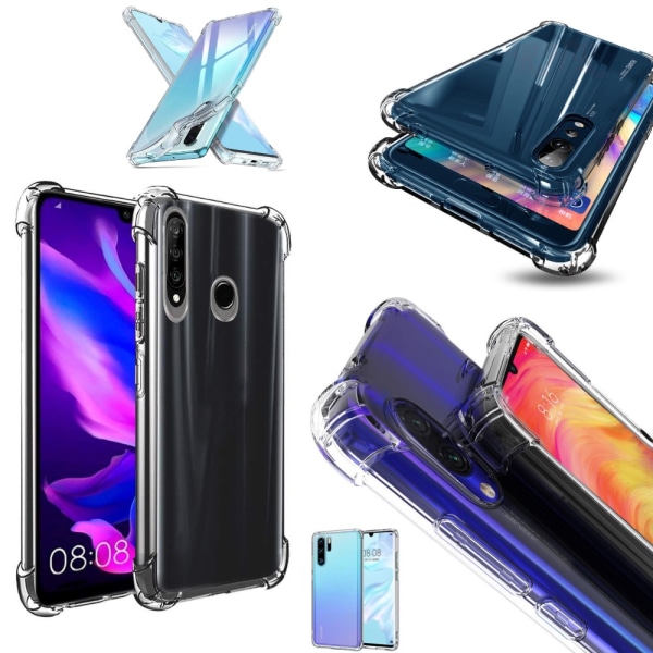 Huawei P20/P30/P40 Pro/Lite skal mobilcover cover beskyttelse Army - Transparent Huawei P20