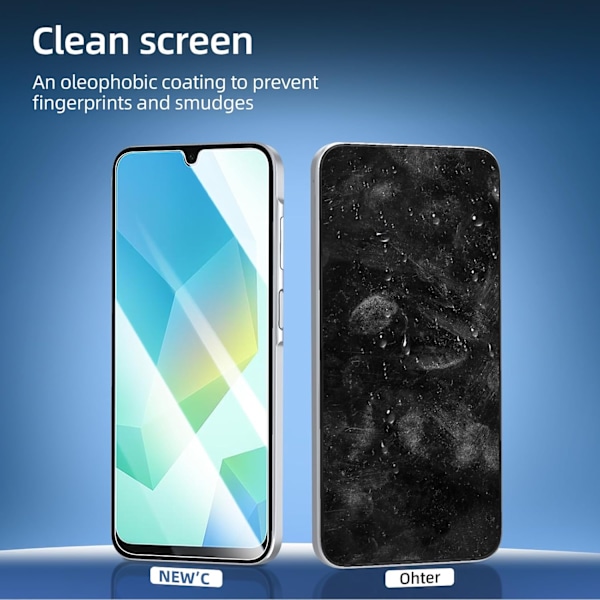 Samsung Galaxy A16 Tempered Glass -näytönsuoja Premium 1-pakkaus läpinäkyvä