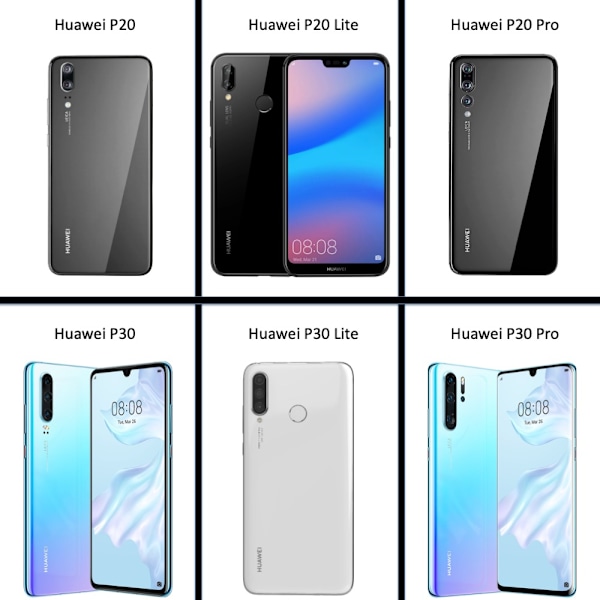 Huawei P20 Pro skal korthållare - Röd