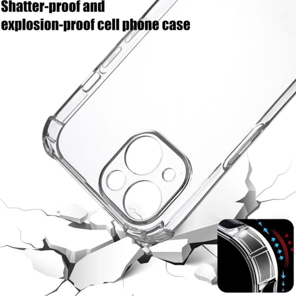 Iphone 15 skal etui Army V3 Transparent Iphone 15