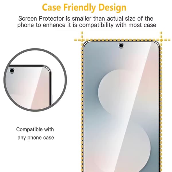 2-Pack Samsung Galaxy S25 FE Skärmskydd Härdat Glas Premium