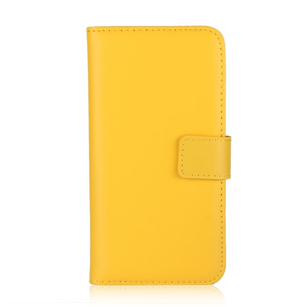 iPhone 15 plånboksfodral plånbok fodral skal skydd kort gul - Gul iPhone 15