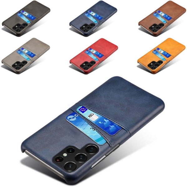 Samsung Galaxy S22 Ultra skal mobilskal urtag laddare hörlurar - Brun