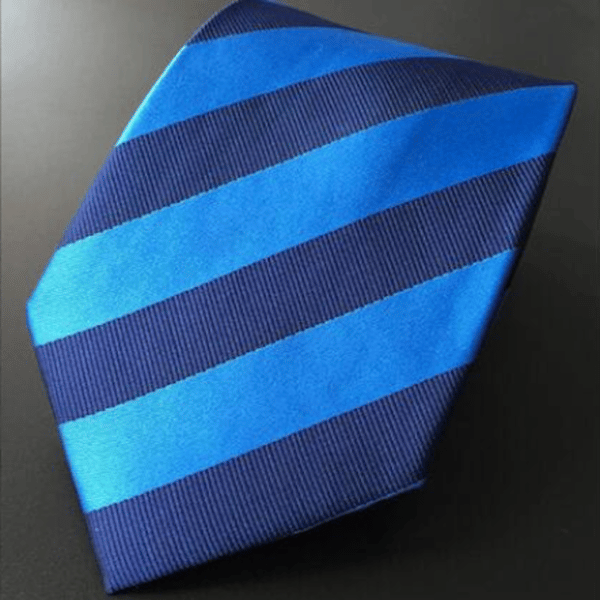 Slips polyester många olika färger och mönster Mörkblå / kornblå