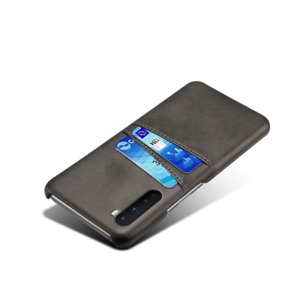 Kortholder OnePlus Nord shell mobil shell cutout oplader hovedtelefoner - Black OnePlus Nord