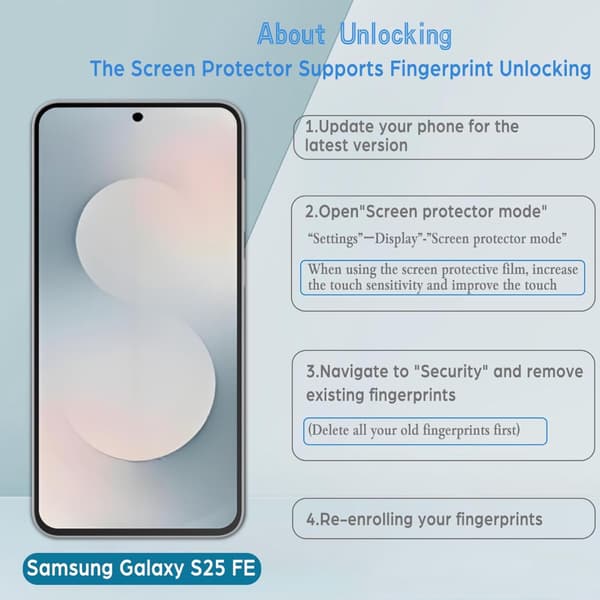 2 kpl Samsung Galaxy S25 FE Näytönsuoja Karkaistu Lasi Premium