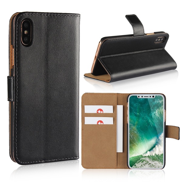 Iphone x/xs/xr/xsmax lompakkokotelo - Musta Iphone x/xs