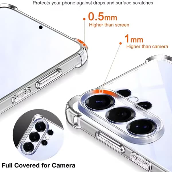 1SWEDEN cover til Samsung Galaxy S26 Ultra - stødabsorberende Transparent