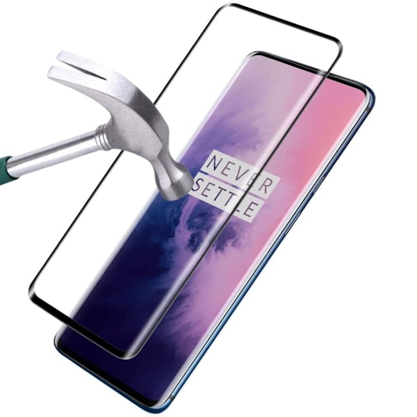 OnePlus 7 PRO skärmskydd 9H passar skal fodral hörlurar - Transparent OnePlus 7 Pro