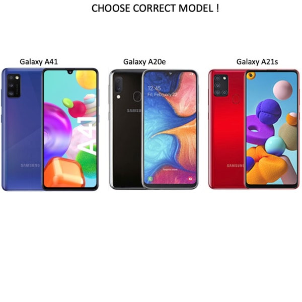Samsung A53/A33/A13/A52/A42/A12/A41/A21S/A20E kuorikotelopaikka - Transparent A21S 4G Samsung Galaxy