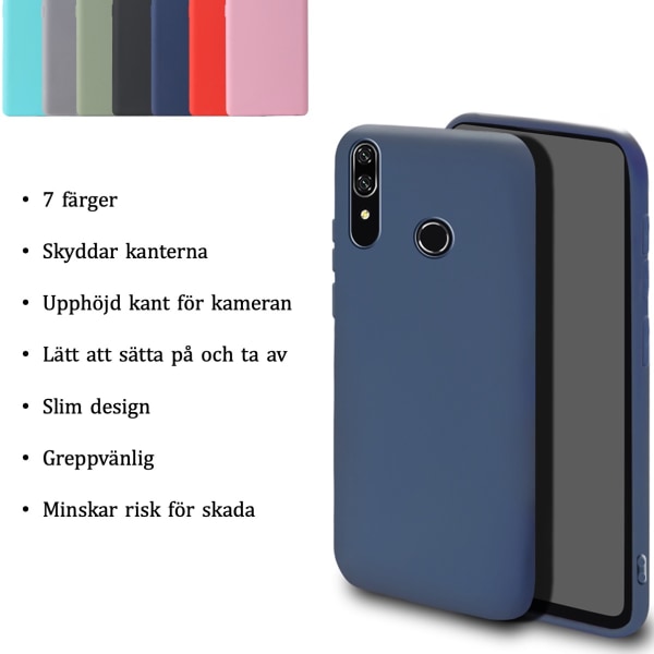 Silikon TPU skal HUAWEI P smart Z/2019/2020/2021 fodral röd - Röd P Smart Z