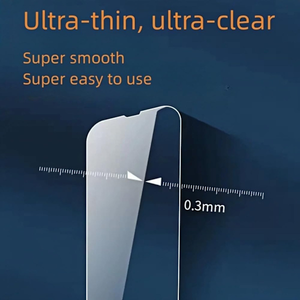 iPhone 13 Skærmbeskytter Hærdet Glas Premium 1-pak gennemsigtig